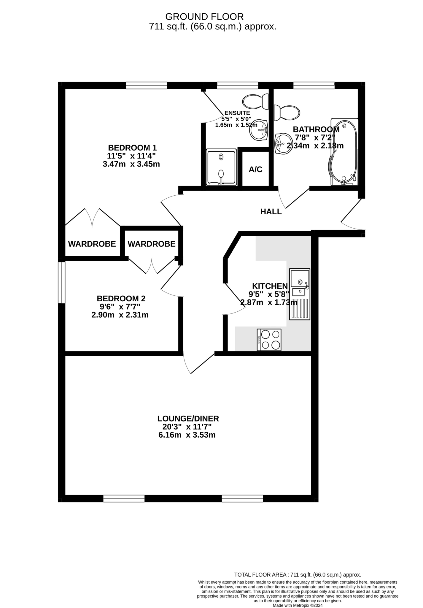 Apartment 6, Wharfside, Station Place, Peel Floorplan