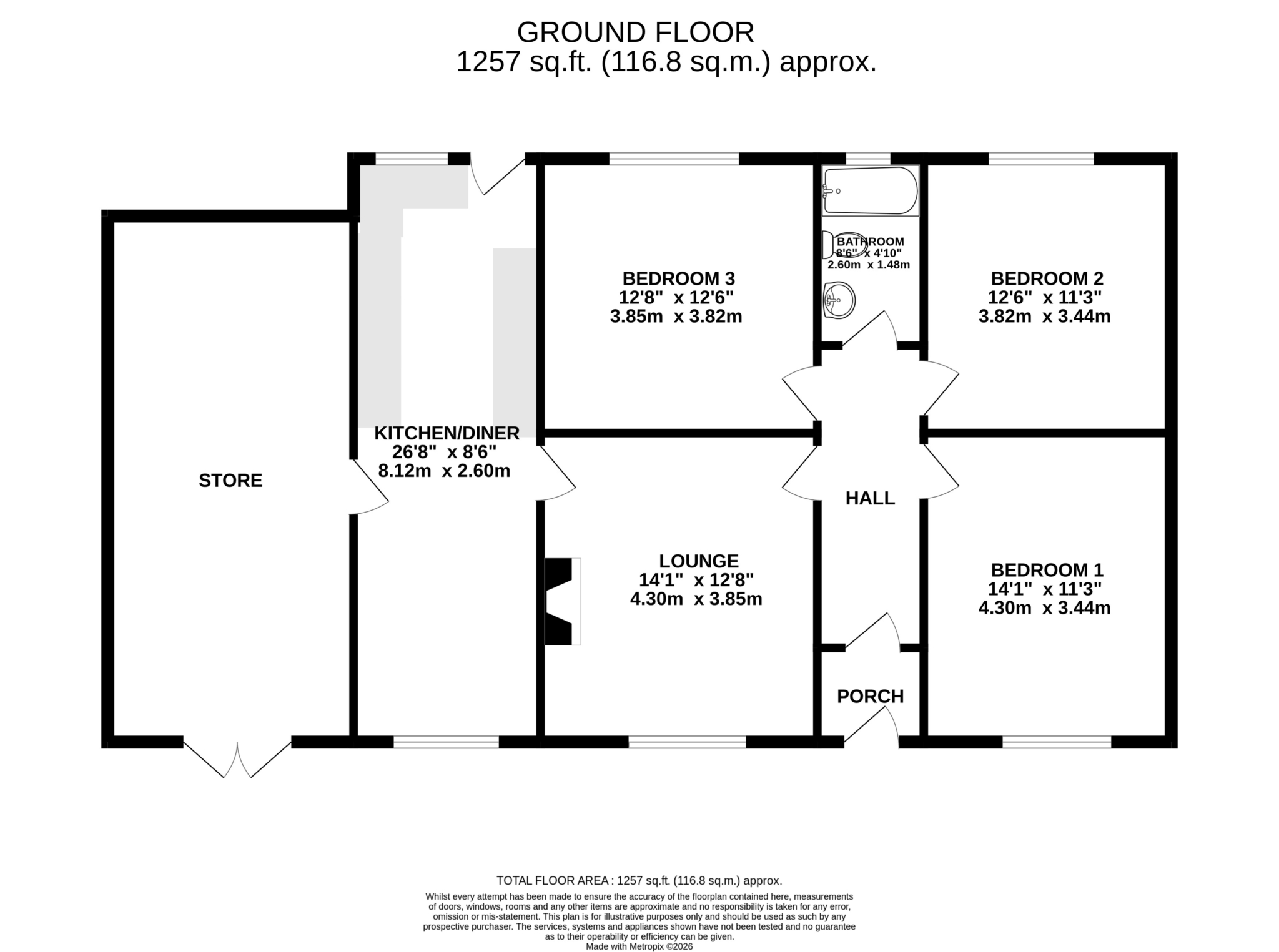 Foghorn Cottage, Douglas Head, Douglas Floorplan